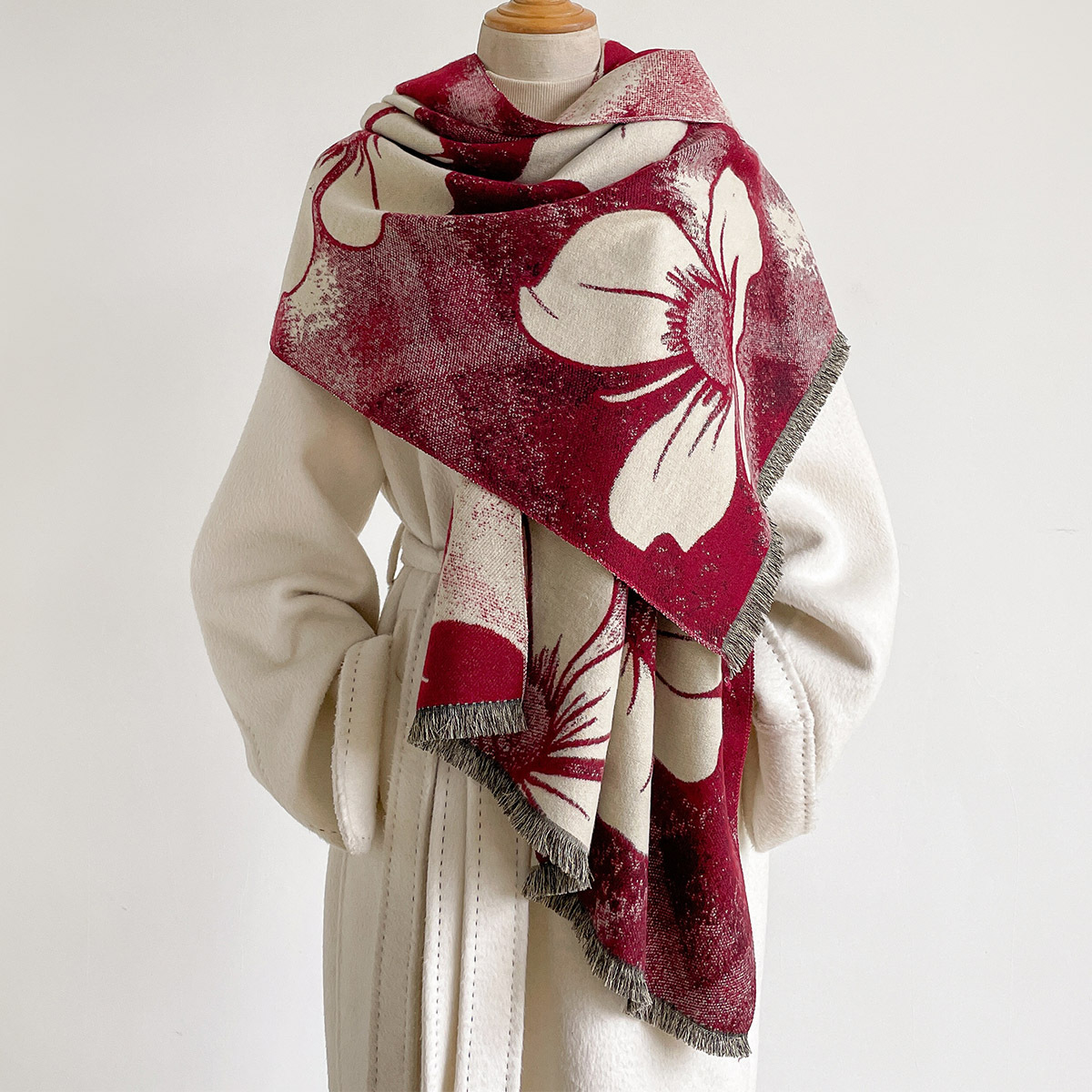 Damski szal z imitacji kaszmir – Cashmere Scarf recenzja i cena