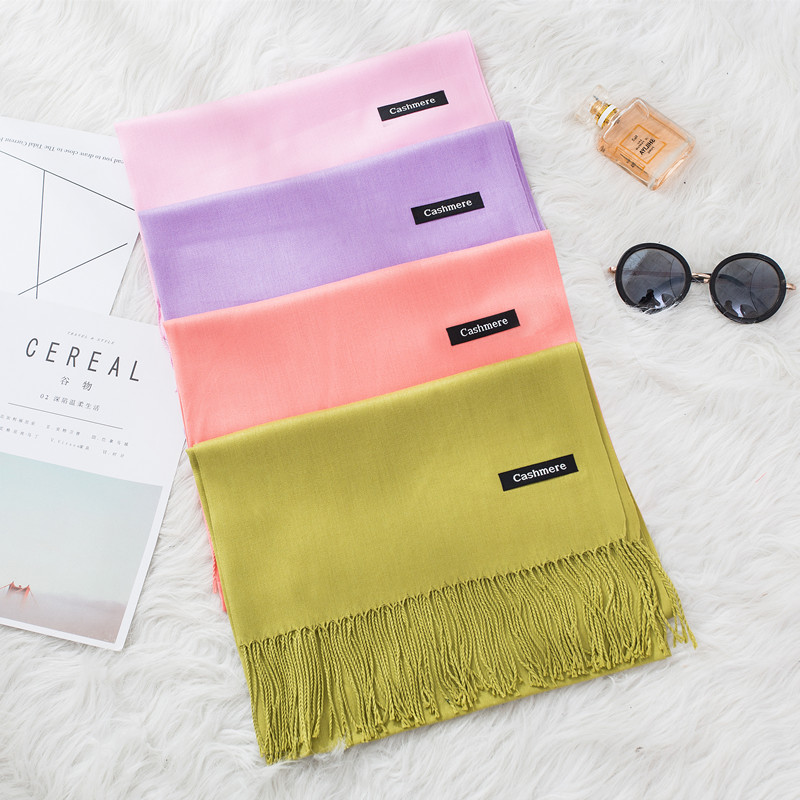 Moda Solid Color 2020 kobiety  – Cashmere Scarf recenzja i cena